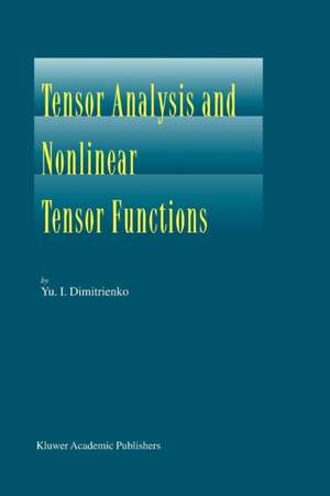 Tensor Analysis and Nonlinear Tensor Functions de Yuriy I. Dimitrienko