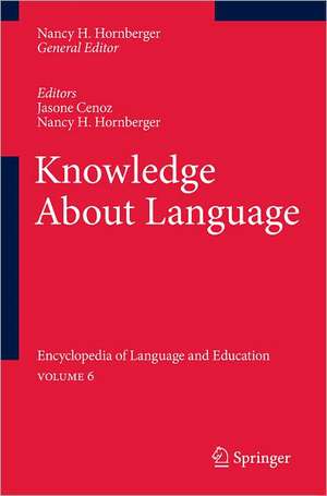 Knowledge About Language de Jasone Cenoz