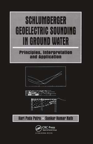 Schlumberger Geolectric Sounding in Ground Water de Sankar Kumar Nath