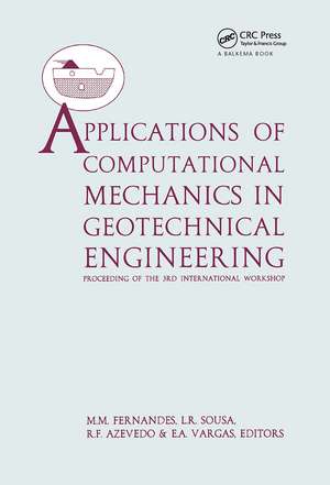 Applications of Computational Mechanics in Geotechnical Engineering de Matos Fernandes