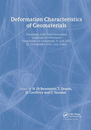 Deformation Characteristics of Geomaterials / Comportement Des Sols Et Des Roches Tendres de H. Di Benedetto