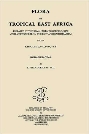 Flora of Tropical East Africa - Boraginaceae (1991) de Bernard Verdcourt