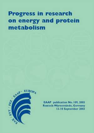 Progress in Research on Energy and Protein Metabolism de W.B. Souffrant