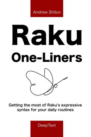 Raku One-Liners de Andrew Shitov