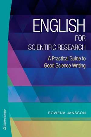 English for Scientific Research de Jansson R