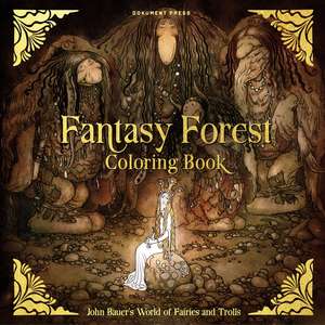 Fantasy Forest Coloring Book: John Bauer's World of Fairies and Trolls de John Bauer