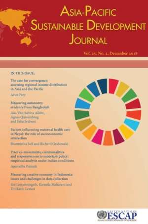 Asia-Pacific Sustainable Development Journal 2018, Issue No. 2 de United Nations