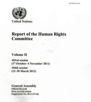 Report of the Human Rights Committee de United Nations