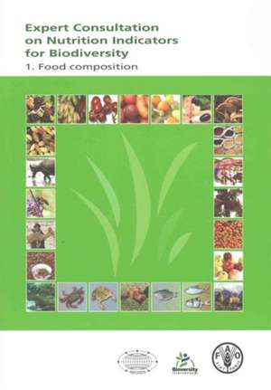 Expert Consultation on Nutrition Indicators for Biodiversity de Food and Agriculture Organization of the