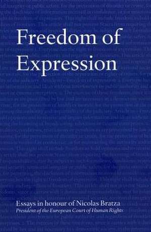 Freedom of Expression: Essays in Honour of Nicolas Bratza, President of the European Court of Human Rights de Directorate Council of Europe