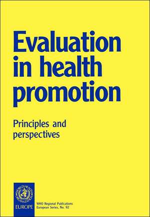 Evaluation in Health Promotion de Who