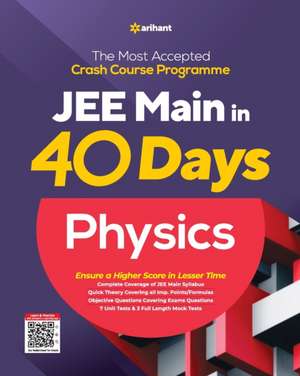 40 Days JEE Main PHYSICS de Arihant Experts