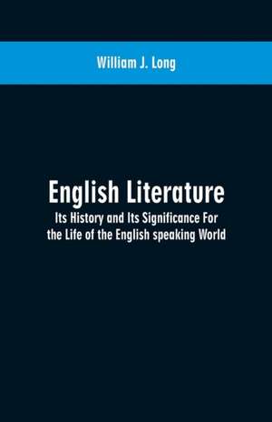 English Literature de William J. Long