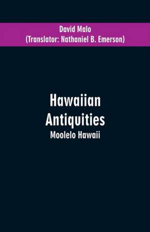 Hawaiian Antiquities de David Malo