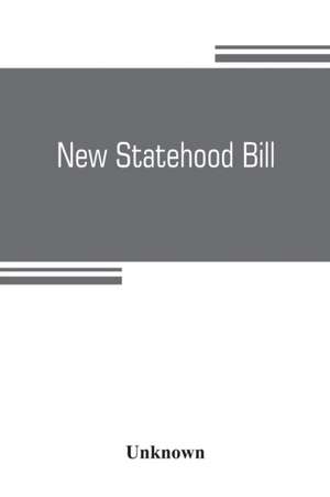 New statehood bill. Hearings before the subcommittee of the Committee on Territories [Nov. 12-24, 1902] on House bill 12543, to enable the people of Oklahoma, Arizona, and New Mexico, to form constitutions and state governments and be admitted into the Un de Unknown