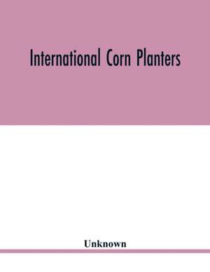 International corn planters de Unknown