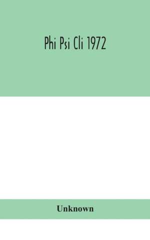 Phi Psi Cli 1972 de Unknown