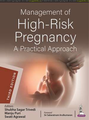 Management of High-Risk Pregnancy: A Practical Approach de Shubha Sagar Trivedi