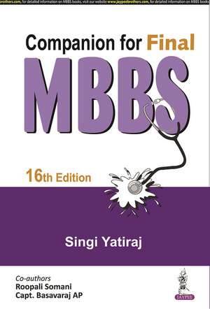 Companion for Final MBBS de Singi Yatiraj