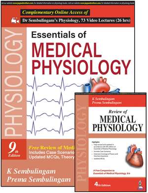 Essentials of Medical Physiology: with free Review of Medical Physiology de K Sembulingam