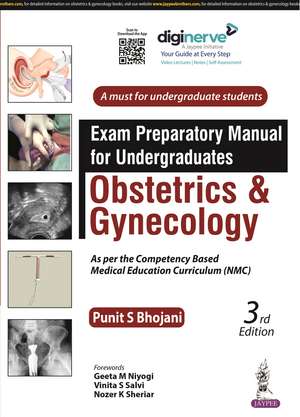 Exam Preparatory Manual for Undergraduates: Obstetrics & Gynecology de Punit S Bhojani