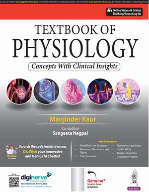 Textbook of Physiology: Concepts With Clinical Insights de Manjinder Kaur