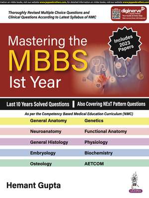 Mastering the MBBS 1st Year: Last 10 Years Solved Questions de Hemant Gupta