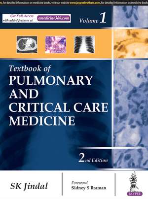 Textbook of Pulmonary and Critical Care Medicine: Two Volume Set de SK Jindal