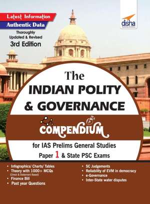 The Indian Polity & Governance Compendium for IAS Prelims General Studies Paper 1 & State PSC Exams 3rd Edition de Disha Experts