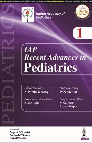 IAP Recent Advances in Pedatrics - 1 de A Parthasarathy