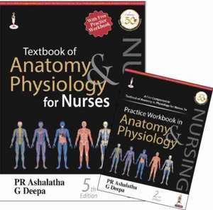 Textbook of Anatomy & Physiology for Nurses with Free Booklet de PR Ashalatha