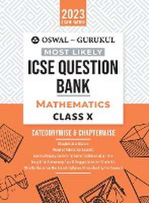 Oswal - Gurukul Mathematics Most Likely Question Bank de Oswal