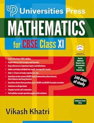 Mathematics for CBSE Class XI de Vikash Khatri