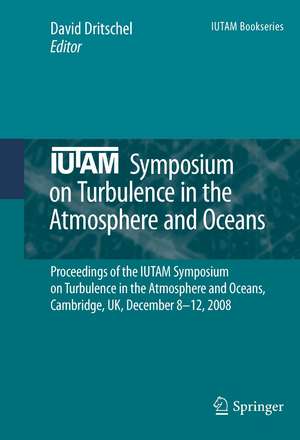 IUTAM Symposium on Turbulence in the Atmosphere and Oceans: Proceedings of the IUTAM Symposium on Turbulence in the Atmosphere and Oceans, Cambridge, UK, December 8 ─ 12, 2008 de David Dritschel