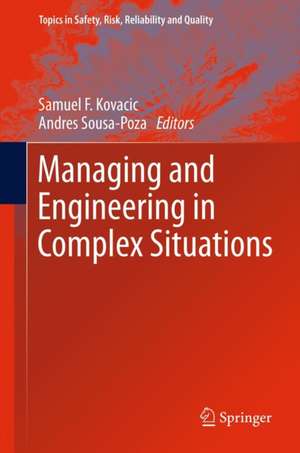Managing and Engineering in Complex Situations de Samuel F. Kovacic