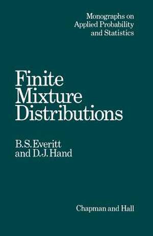 Finite Mixture Distributions de B. Everitt