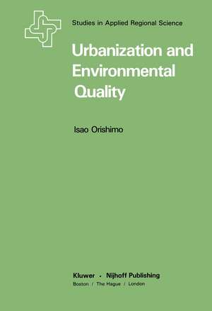 Urbanization and Environmental Quality de I. Orishimo