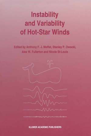 Instability and Variability of Hot-Star Winds: Proceedings of an International Workshop Held at Isle-aux-Coudres, Quebec Province, Canada 23–27 August, 1993 de Anthony F.J. Moffat