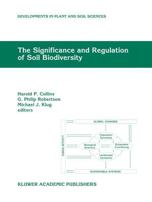 The Significance and Regulation of Soil Biodiversity: Proceedings of the International Symposium on Soil Biodiversity, held at Michigan State University, East Lansing, May 3–6, 1993 de Harold P. Collins