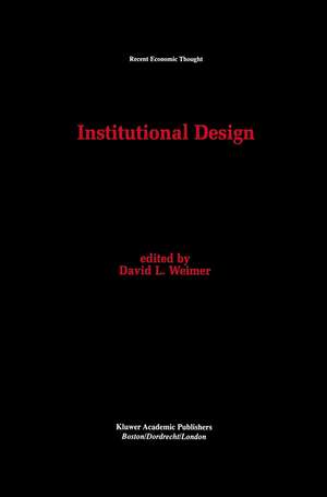 Institutional Design de David L. Weimer