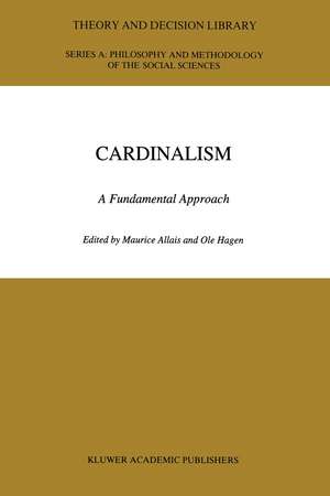 Cardinalism: A Fundamental Approach de M. Allais