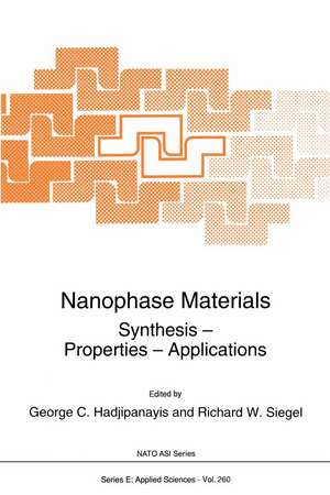Nanophase Materials: Synthesis - Properties - Applications de G.C. Hadjipanayis