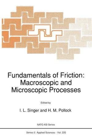 Fundamentals of Friction: Macroscopic and Microscopic Processes de I. L. Singer