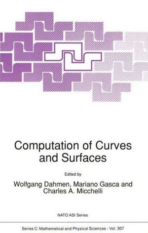 Computation of Curves and Surfaces de Wolfgang Dahmen