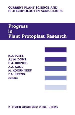 Progress in Plant Protoplast Research: Proceedings of the 7th International Protoplast Symposium, Wageningen, the Netherlands, December 6–11, 1987 de K.J. Puite