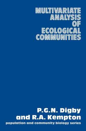 Multivariate Analysis of Ecological Communities de P.G.N. Digby