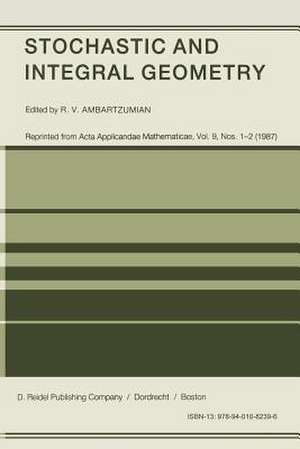 Stochastic and Integral Geometry de R.V. Ambartzumian