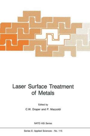 Laser Surface Treatment of Metals de C.W. Draper