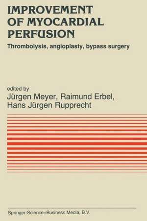 Improvement of Myocardial Perfusion: Thrombolysis, angioplasty, bypass surgery de J. Meyer