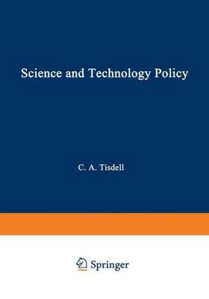 Science and Technology Policy: Priorities of Governments de F. Tisdell